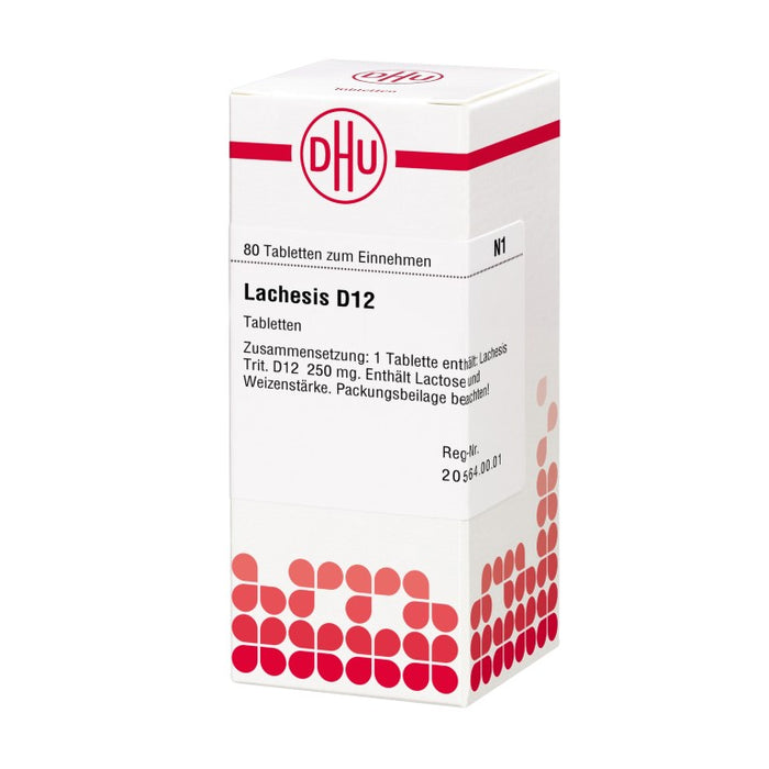 DHU Lachesis D12 Tabletten, 80 St. Tabletten