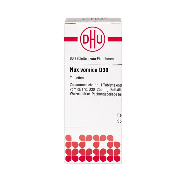 DHU Nux vomica D30 Tabletten, 80 St. Tabletten