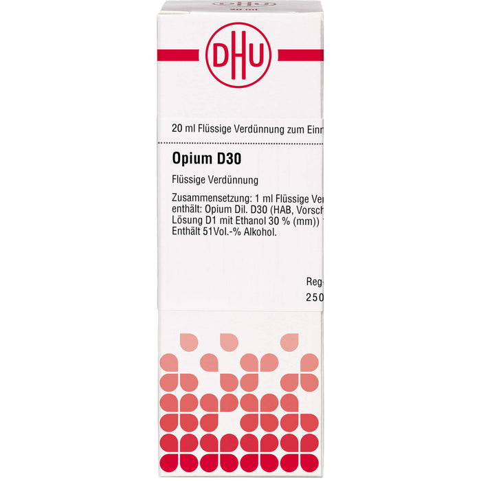 DHU Opium D30 Dilution, 20 ml Lösung