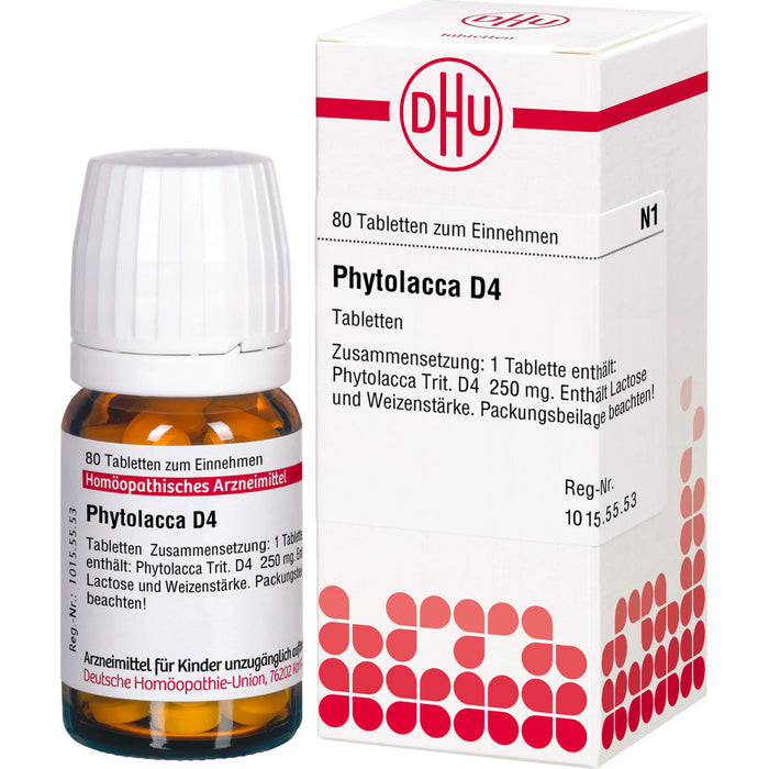 DHU Phytolacca D4 Tabletten, 80 pcs. Tablets