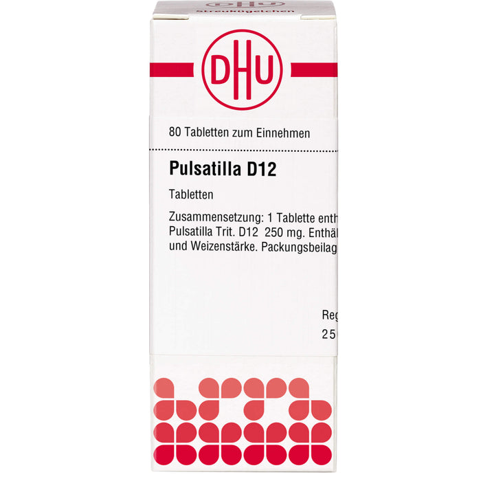 DHU Pulsatilla D12 Tabletten, 80 St. Tabletten