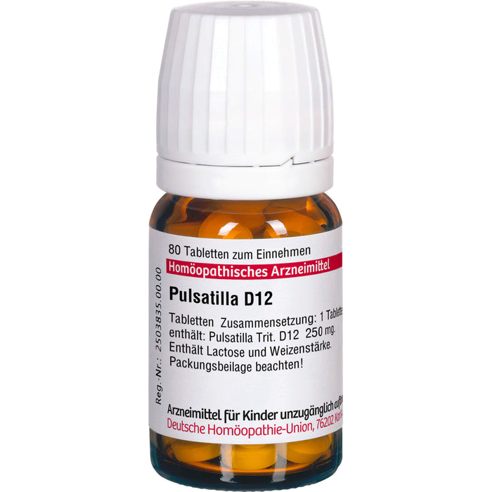 DHU Pulsatilla D12 Tabletten, 80 pcs. Tablets