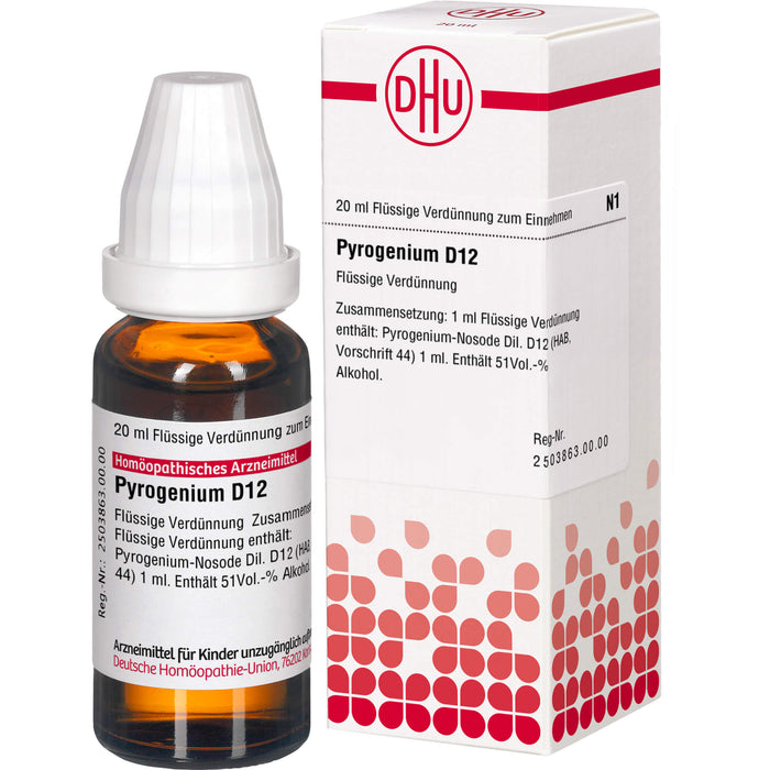 DHU Pyrogenium D12 Dilution, 20 ml Lösung