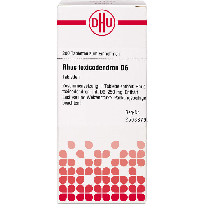 DHU Rhus toxicodendron  D 6 Tabletten, 200 St. Tabletten