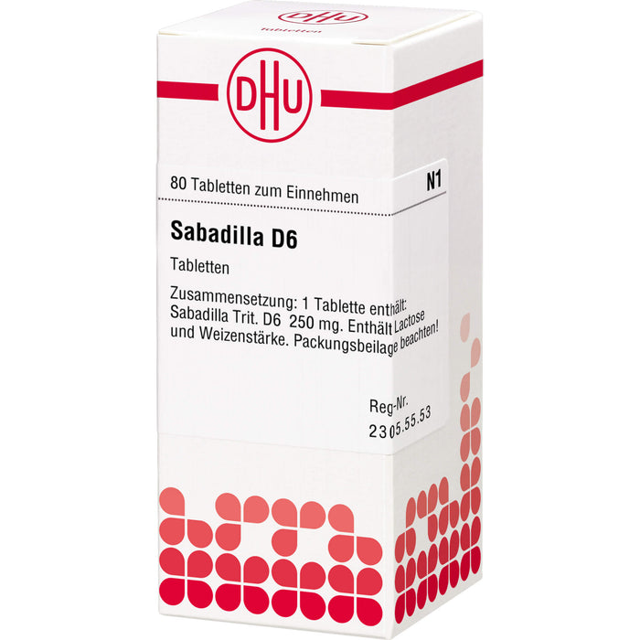 DHU Sabadilla D6 Tabletten, 80 St. Tabletten