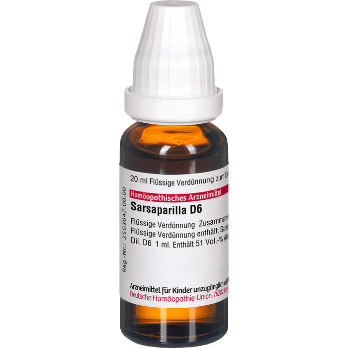 DHU Sarsaparilla D6 Dilution, 20 ml Lösung