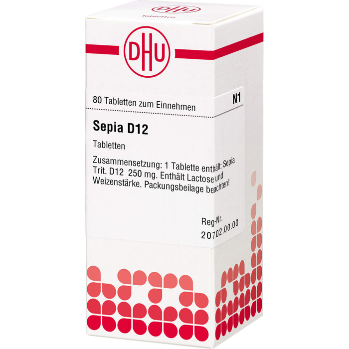 DHU Sepia D12 Tabletten, 80 pcs. Tablets