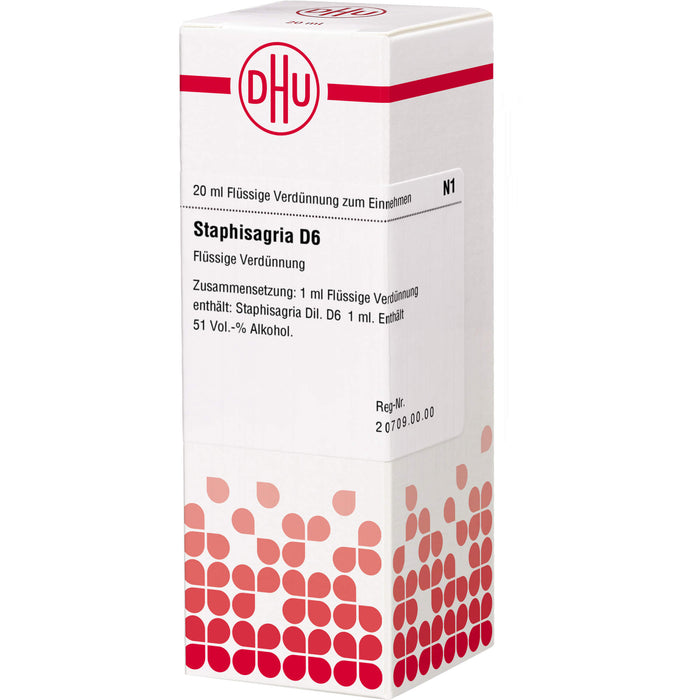 DHU Staphisagria D6 Dilution, 20 ml Lösung