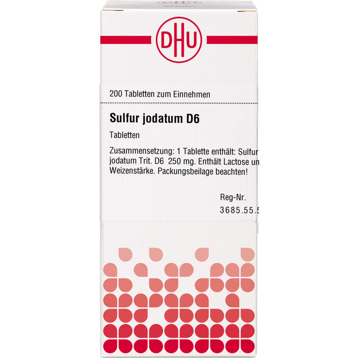 DHU Sulfur jodatum D6 Tabletten, 200 St. Tabletten