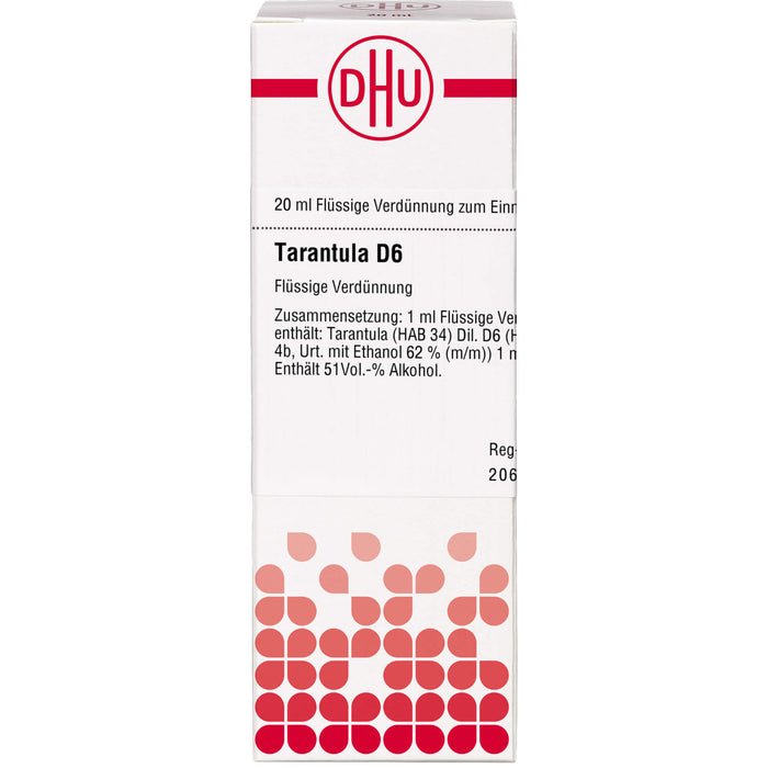 DHU Tarantula D6 Dilution, 20 ml Lösung