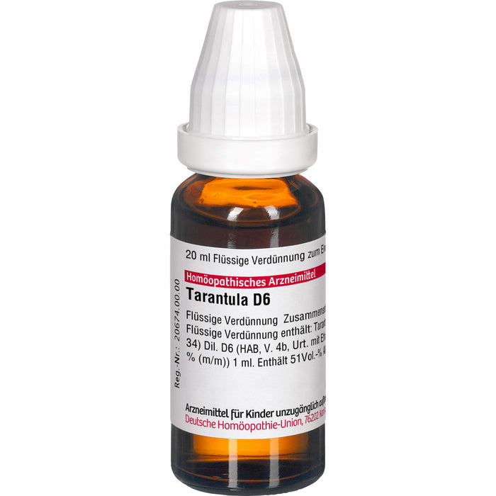 DHU Tarantula D6 Dilution, 20 ml Lösung