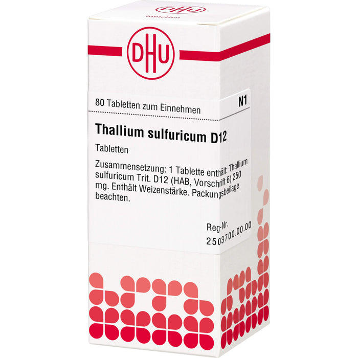 DHU Thallium sulfuricum D12 Tabletten, 80 St. Tabletten