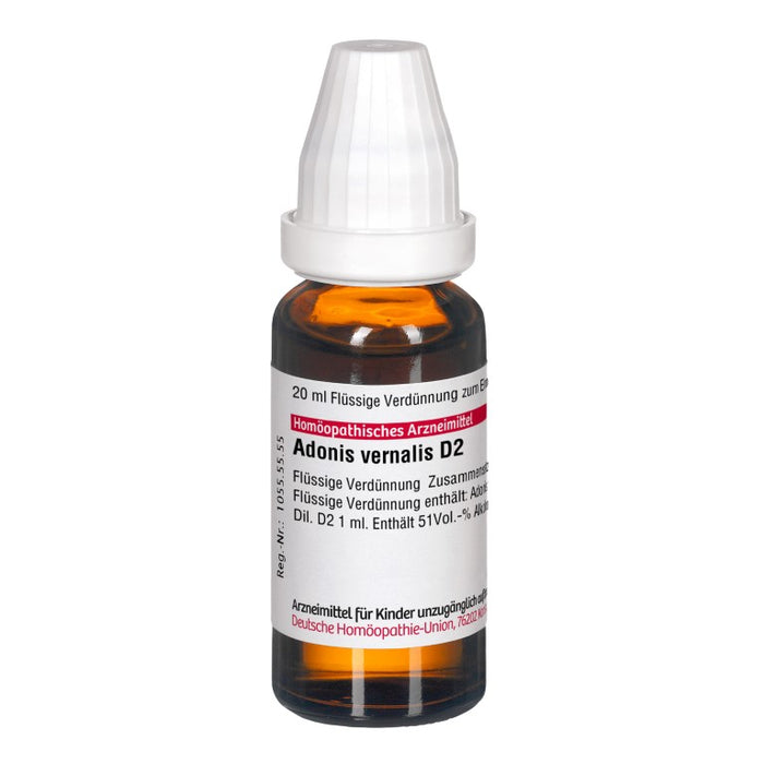 Adonis vernalis D2 DHU Dilution, 20 ml Lösung