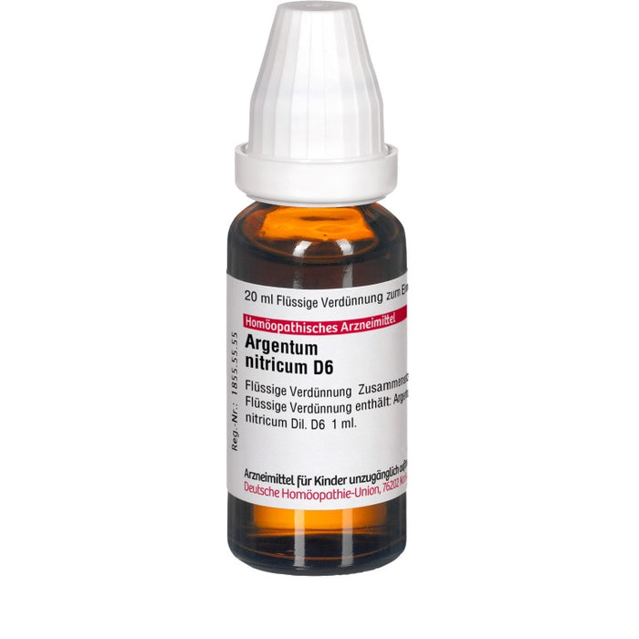 DHU Argentum nitricum D6 Dilution, 20 ml Lösung