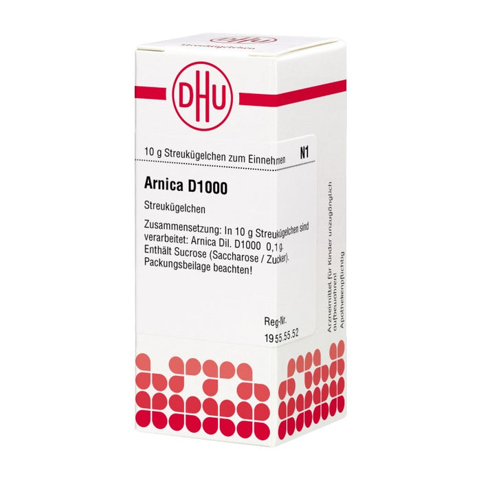 DHU Arnica D1000 Streukügelchen, 10 g Globuli