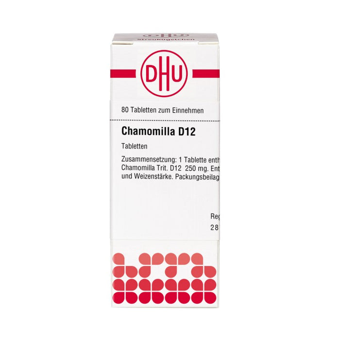 DHU Chamomilla D12 Tabletten, 80 St. Tabletten