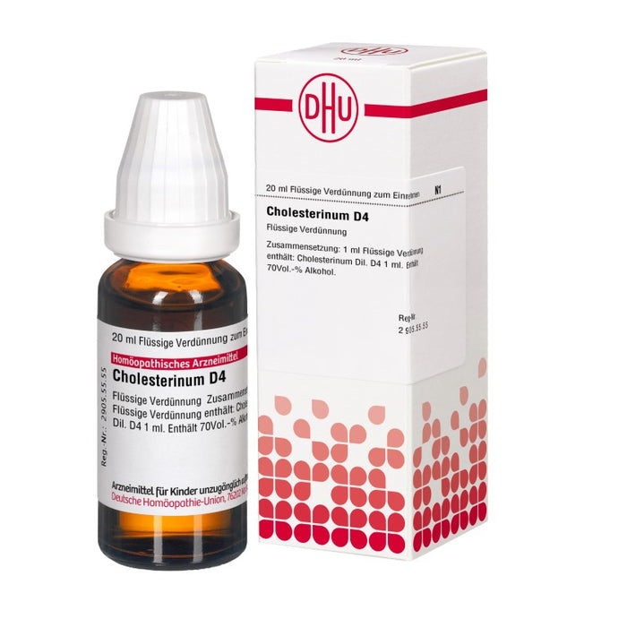 Cholesterinum D4 DHU Dilution, 20 ml Lösung