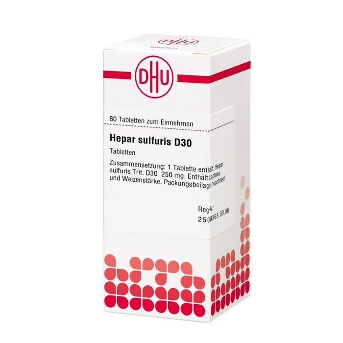 DHU Hepar sulfuris D30 Tabletten, 80 St. Tabletten