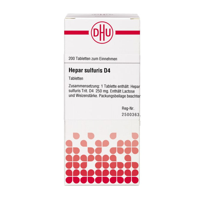 DHU Hepar sulfuris D4 Tabletten, 200 St. Tabletten