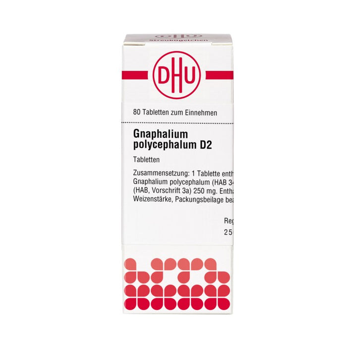 DHU Gnaphalium polycephalum D2 Tabletten, 80 St. Tabletten