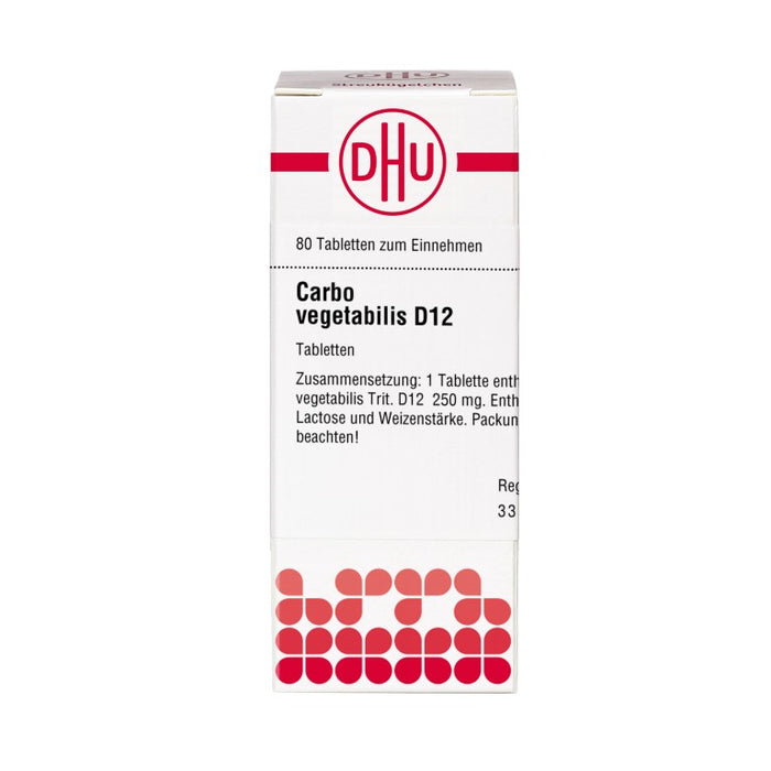 DHU Carbo vegetabilis D12 Tabletten, 80 pcs. Tablets