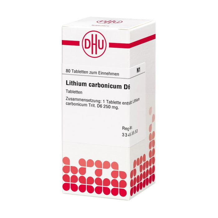 DHU Lithium carbonicum D6 Tabletten, 80 pcs. Tablets