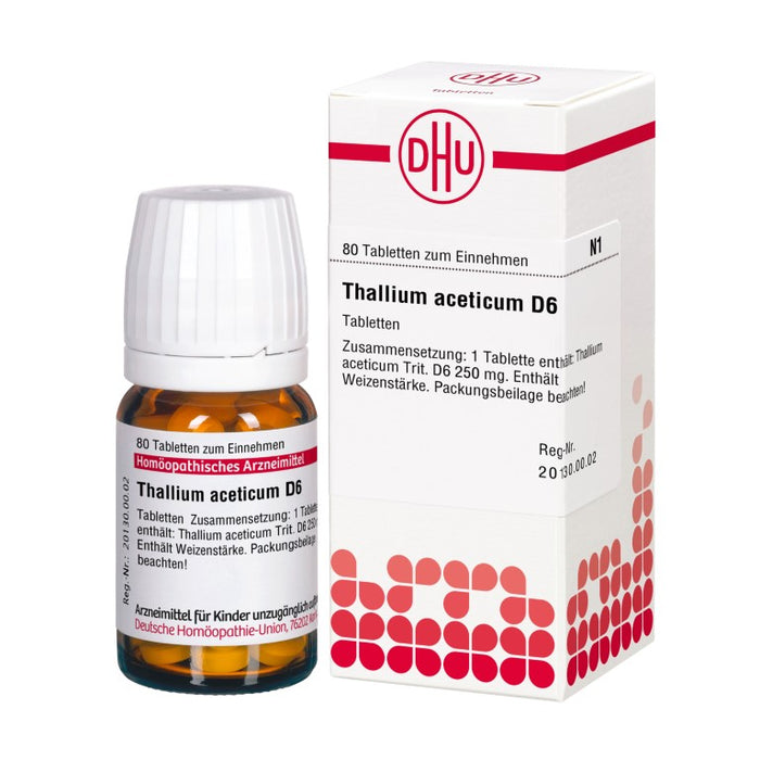 DHU Thallium aceticum D6 Tabletten, 80 pc Tablettes