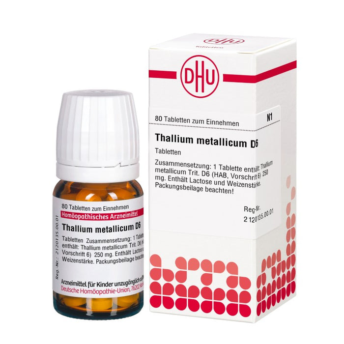 Thallium metallicum D6 DHU Tabletten, 80 St. Tabletten