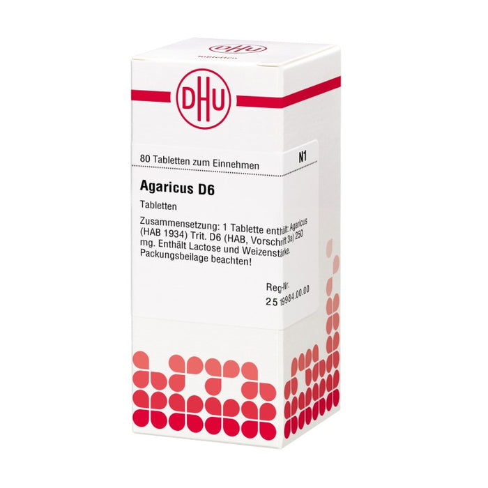 DHU Agaricus D6 Tabletten, 80 pcs. Tablets