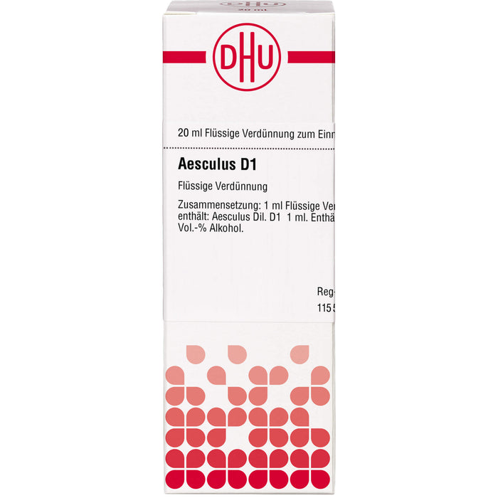 DHU Aesculus D1 flüssige Verdünnung, 20 ml Lösung