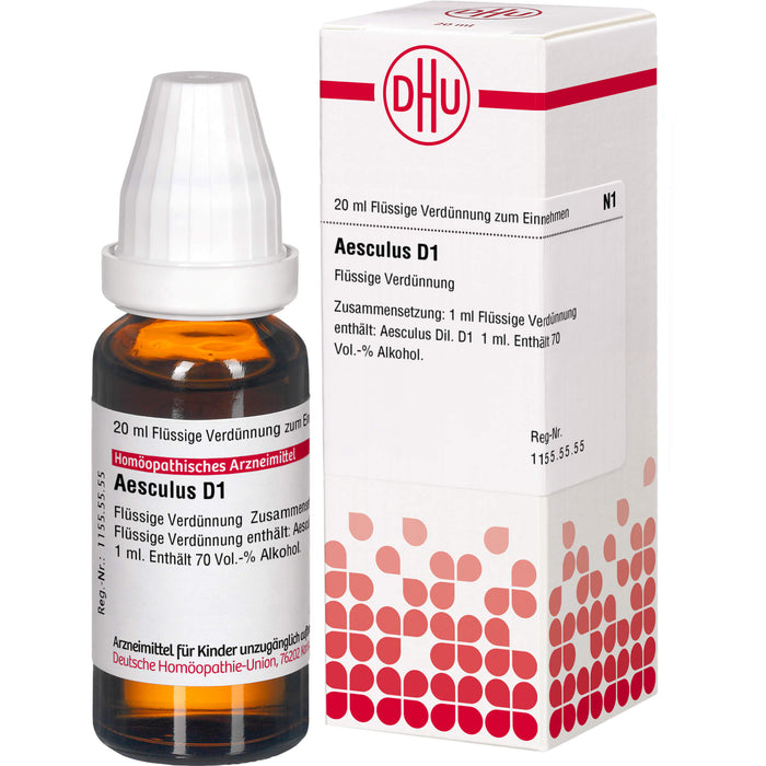 DHU Aesculus D1 flüssige Verdünnung, 20 ml Lösung