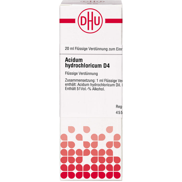 DHU Acidum hydrochloricum D4 Dilution, 20 ml Lösung