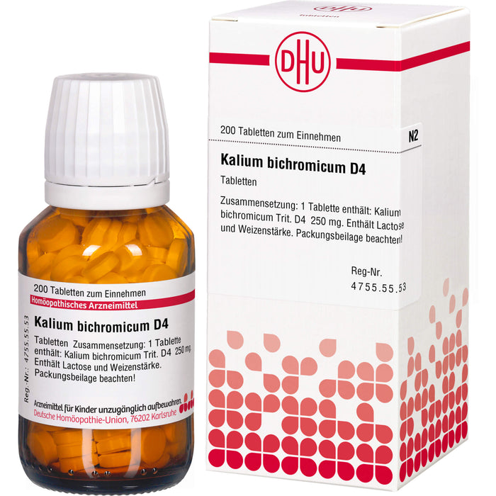 DHU Kalium bichromicum D4 Tabletten, 200 St. Tabletten