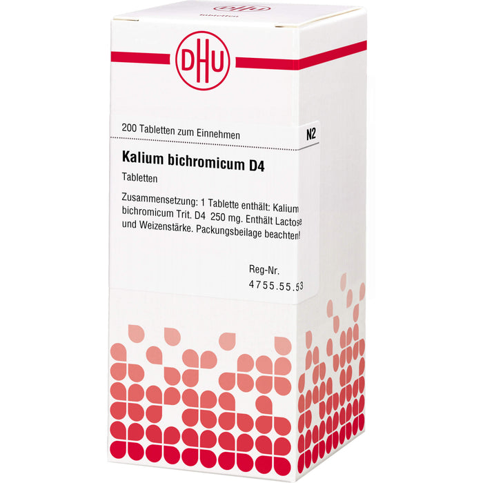 DHU Kalium bichromicum D4 Tabletten, 200 pc Tablettes