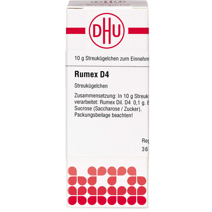 DHU Rumex D4 Streukügelchen, 10 g Globuli