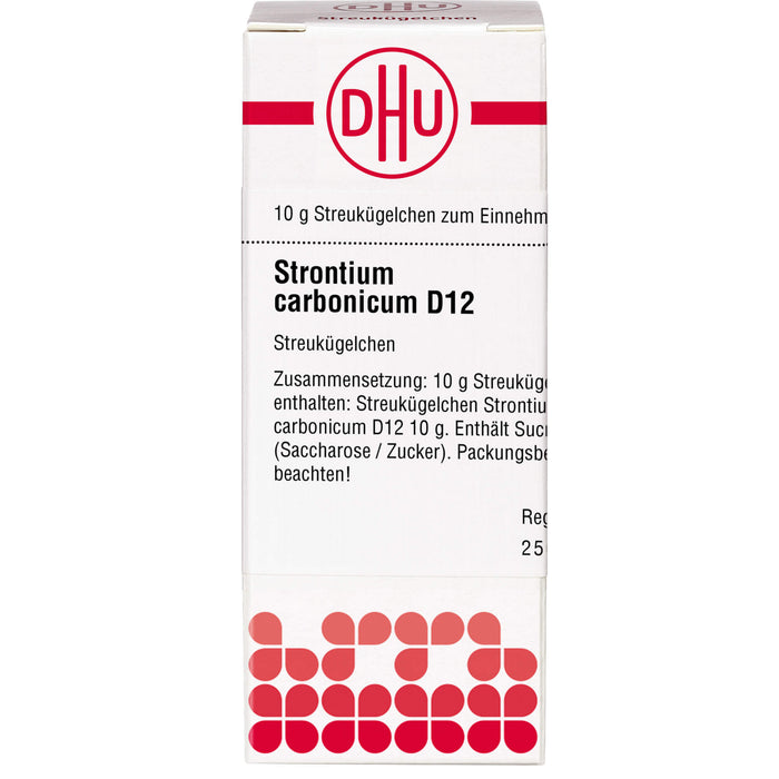 Strontium carbonicum D12 DHU Globuli, 10 g Globuli