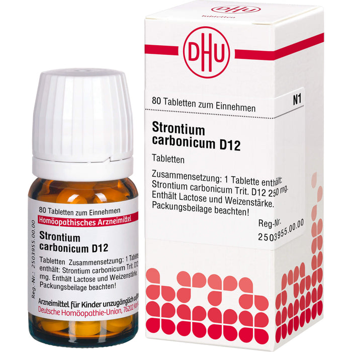 DHU Strontium carbonicum D12 Tabletten, 80 St. Tabletten