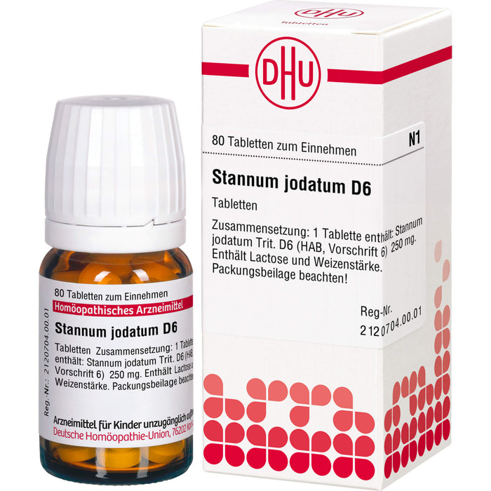 DHU Stannum jodatum D6 Tabletten, 80 pcs. Tablets