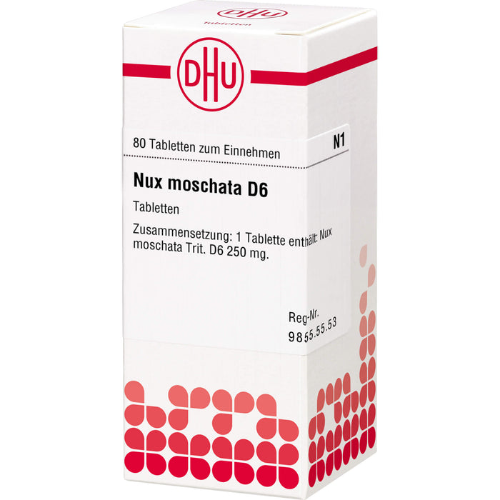 DHU Nux moschata D6 Tabletten, 80 pcs. Tablets