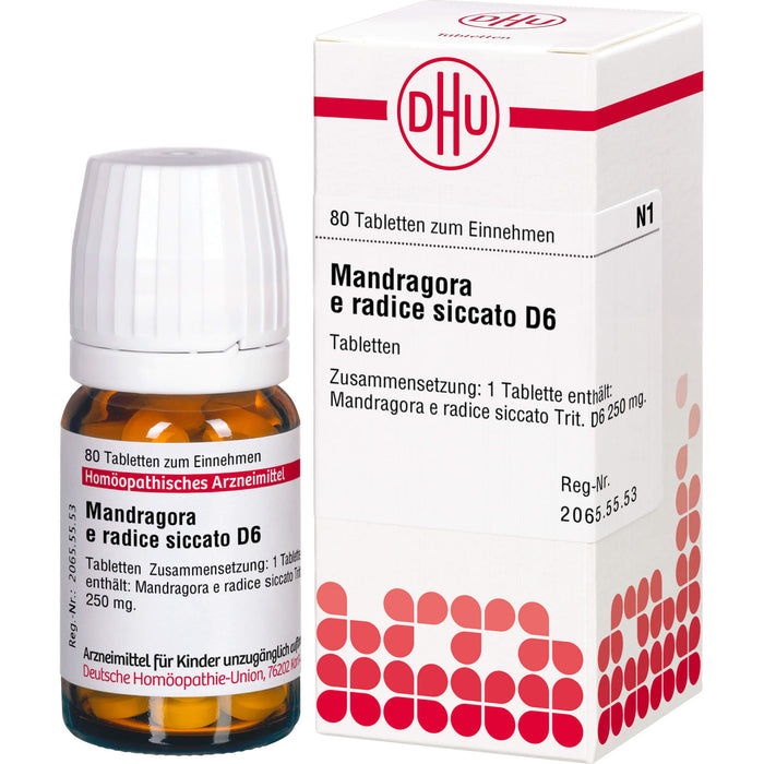 DHU Mandragora e radice siccata D6 Tabletten, 80 pc Tablettes