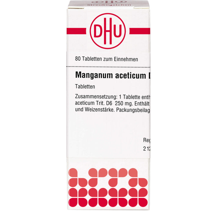 DHU Manganum aceticum D6 Tabletten, 80 pcs. Tablets