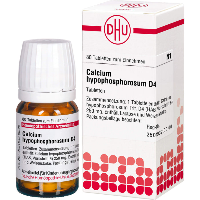 DHU Calcium hypophosphorosum D4 Tabletten, 80 St. Tabletten