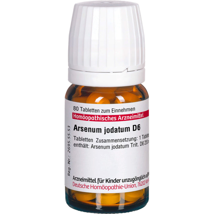 DHU Arsenum jodatum D6 Tabletten, 80 St. Tabletten