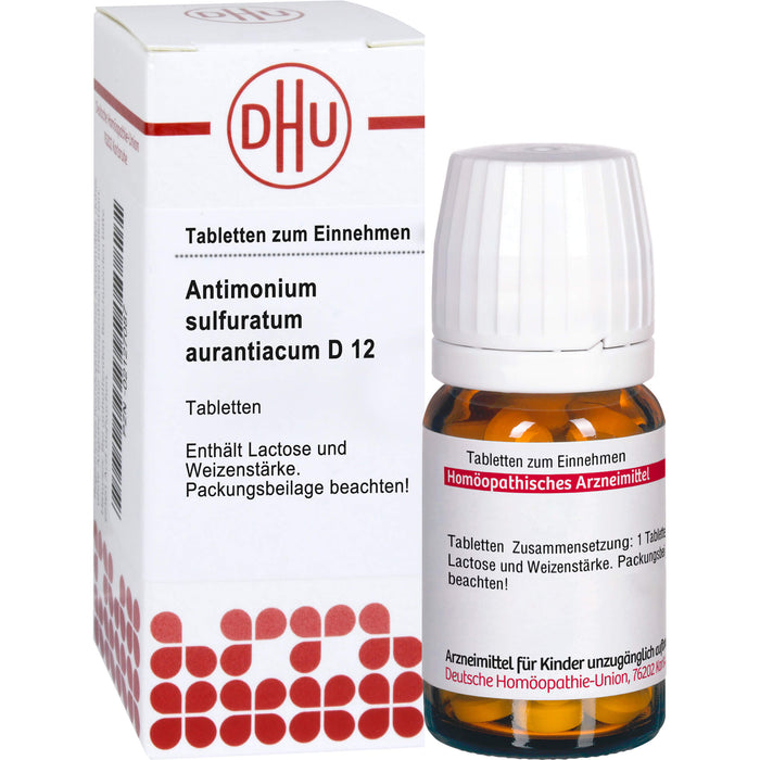 DHU Antimonium sulfuratum aurantiacum D12 Tabletten, 80 pc Tablettes