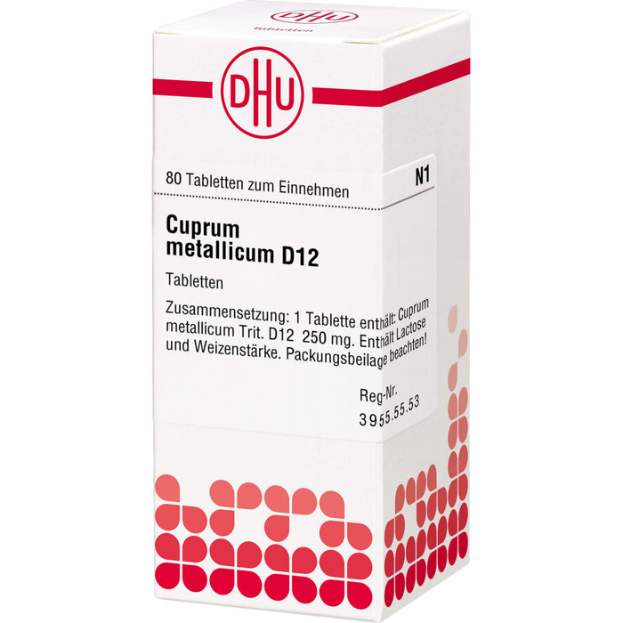 DHU Cuprum metallicum D12 Tabletten, 80 pcs. Tablets