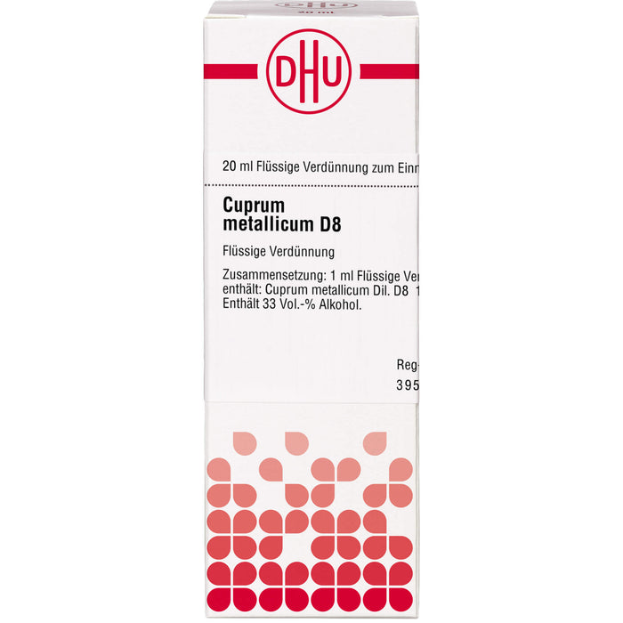 DHU Cuprum metallicum D8 Dilution, 20 ml Lösung