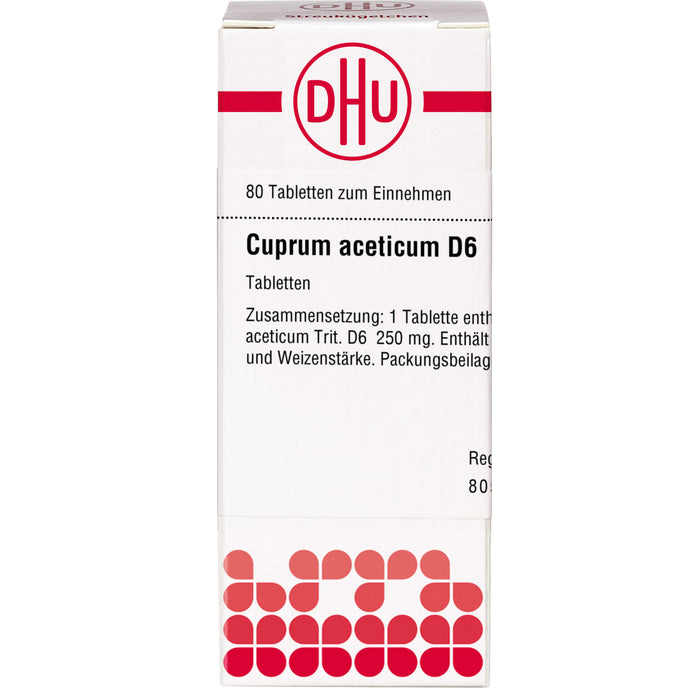 Cuprum aceticum D6 DHU Tabletten, 80 St. Tabletten