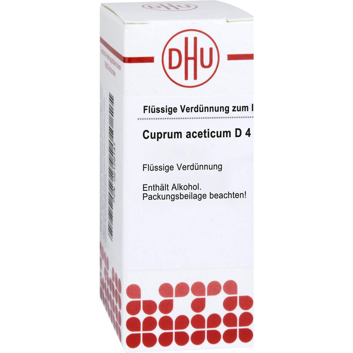 Cuprum aceticum D4 DHU Dilution, 20 ml Lösung