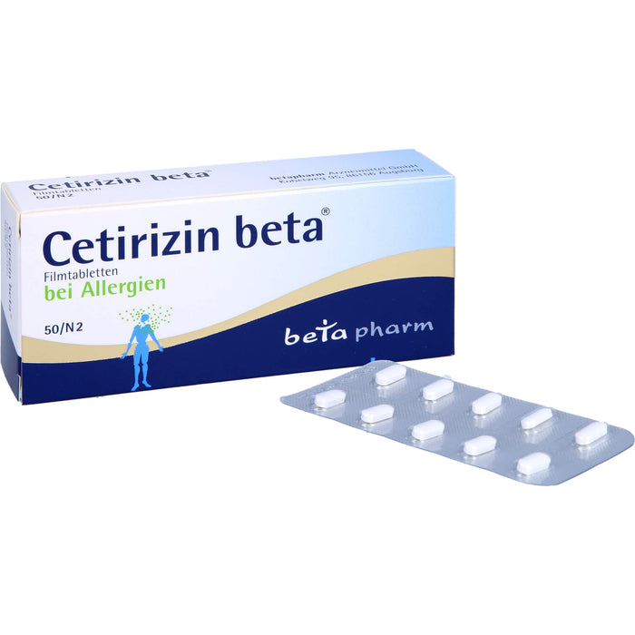 Cetirizin beta Filmtabletten, 50 St. Tabletten