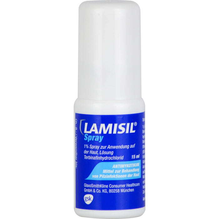 LAMISIL Spray bei Pilzinfektionen der Haut, 15 ml Solution